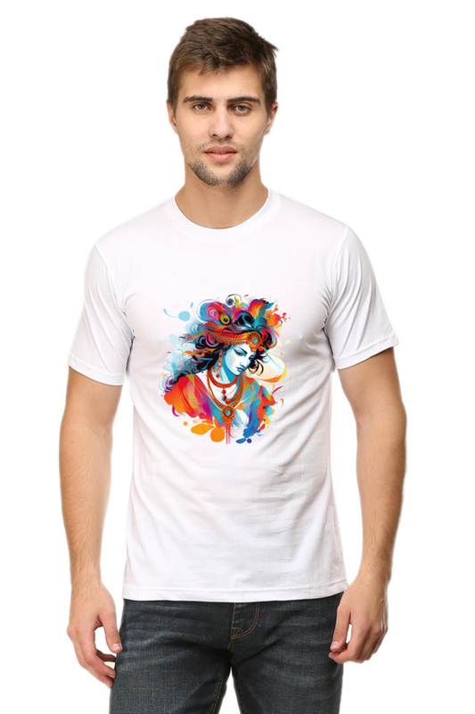 Divine Rhythm - Lord Krishna Spiritual Men's T-Shirt