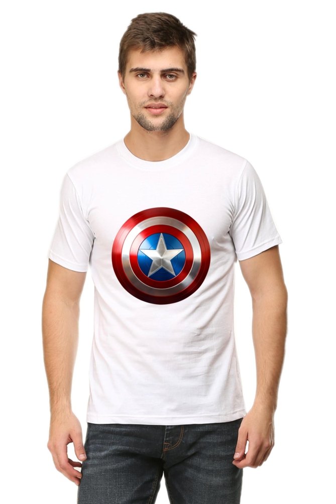 Calling All Superhero Fans - Captain America Shield Men's T-Shirt - Quirkylook