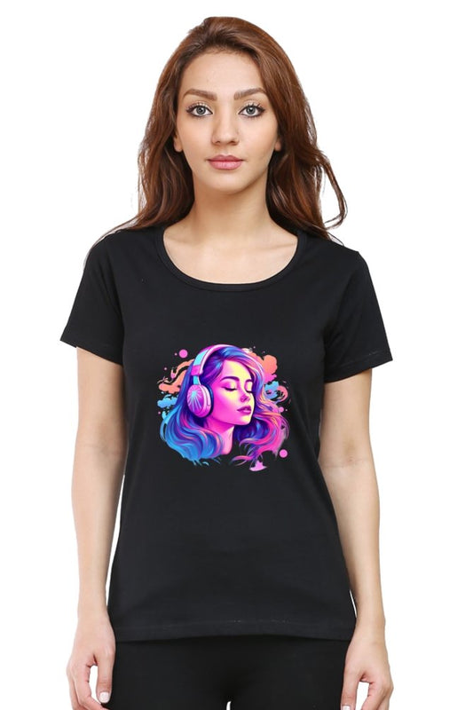 Melody of Tech - Women's T-shirt for the Music-Loving Tech Enthusiast - Quirkylook